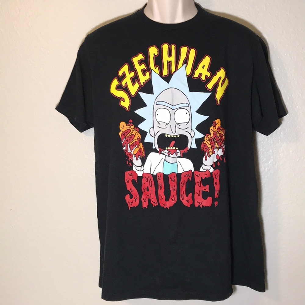 Rick and Morty Adult Swim T Shirt Sz L
